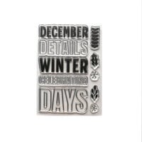 Elizabeth Craft Designs - Christmas Lives Here Collection - Clear Photopolymer Stamps - December Details