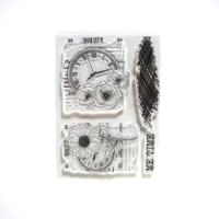 Elizabeth Craft Designs - Back In Time Collection - Clear Photopolymer Stamps - Me Time