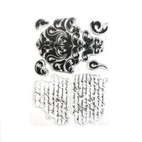 Elizabeth Craft Designs - Clear Photopolymer Stamps - Script from the Past