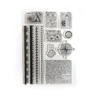 Elizabeth Craft Designs - This Lovely Life Collection - Clear Photopolymer Stamps - Travel and Postage