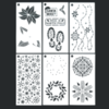 Elizabeth Craft Designs - Christmas - December To Remember Collection - Stencils - Journal 02