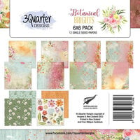 3Quarter Designs - Botanical Brights Collection - 6 x 6 Paper Pack