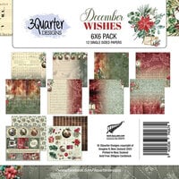 3Quarter Designs - December Wishes Collection - 6 x 6 Paper Pack