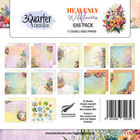 3Quarter Designs - Heavenly Wildflowers Collection - Packs - 6 x 6 Paper Pack