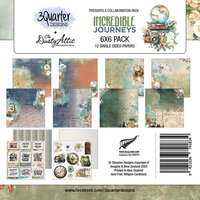 3Quarter Designs - Incredible Journeys Collection - 6 x 6 Paper Pack