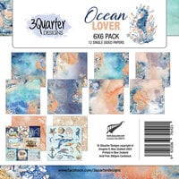 3Quarter Designs - Ocean Lovers Collection - 6 x 6 Paper Pack