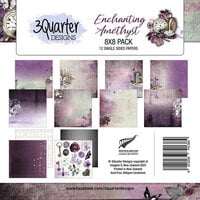 3Quarter Designs - Enchanting Amethyst Collection - 8 x 8 Paper Pack