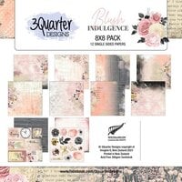 3Quarter Designs - Blush Indulgence Collection - 8 x 8 Paper Pack