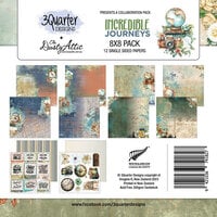 3Quarter Designs - Incredible Journeys Collection - 8 x 8 Paper Pack