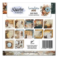 3Quarter Designs - Invention Age Collection - 8 x 8 Paper Pack