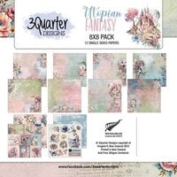 3Quarter Designs - Utopian Fantasy Collection - 8 x 8 Paper Pack