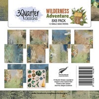 3Quarter Designs - Wilderness Adventures Collection - 8 x 8 Paper Pack