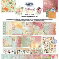 3Quarter Designs - Botanical Brights Collection - 12 x 12 Paper Pack
