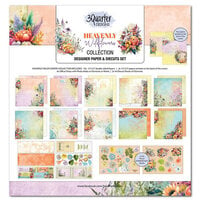 3Quarter Designs - Heavenly Wildflowers Collection - 12 x 12 Collection Pack