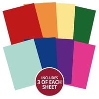 Hunkydory - A4 Paper Pad - Adorable Scorable Selection - Rainbow Brights