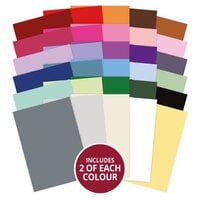 Hunkydory - A4 Paper Pad - Adorable Scorable Selection - Core Colorways Megabuy
