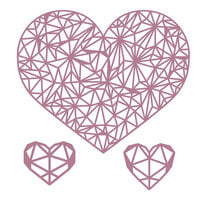 Couture Creations - Parkside Crafts - Dies - Geometric Hearts