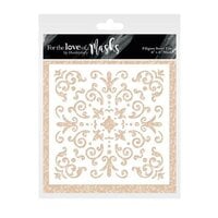Hunkydory - For The Love Of Masks - Stencils - Filigree Swirl Tile