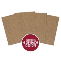 Hunkydory - A4 Paper Pad - Embossed Kraft Selection