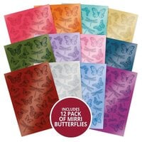 Hunkydory - A4 Mirri Cardstock - Butterflies and Dragonflies