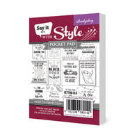 Hunkydory - Say It With Style - Pocket Pads - Aged To Perfection