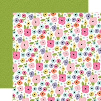 Echo Park - All About A Girl Collection - 12 x 12 Double Sided Paper - Prettiest Posies