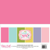 Echo Park - All About A Girl Collection - 12 x 12 Paper Pack - Solids