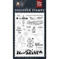 Echo Park - Away In A Manger Collection - Christmas - Clear Photopolymer Stamps - All is Calm