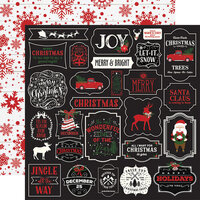 Echo Park - A Lumberjack Christmas Collection - 12 x 12 Double Sided Paper - Jingle All The Way