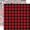 Echo Park - A Lumberjack Christmas Collection - 12 x 12 Double Sided Paper - Lumberjack Flannel