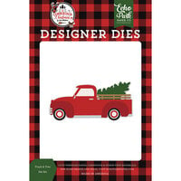 Echo Park - A Lumberjack Christmas Collection - Designer Dies - Truck and Tree