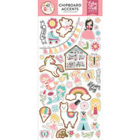 Echo Park - All Girl Collection - Chipboard Stickers - Accents