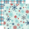 Echo Park - A Perfect Winter Collection - 12 x 12 Double Sided Paper - Snowflake Flurry
