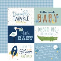 Echo Park - Baby Boy Collection - 12 x 12 Double Sided Paper - 4 x 6 Journaling Cards