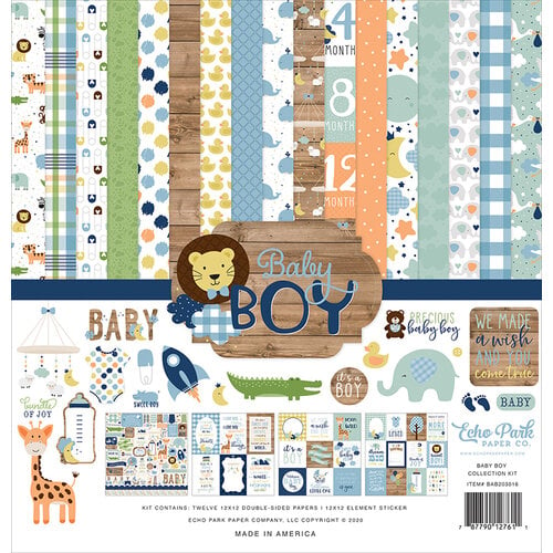 Echo Park Paper Baby Boy Collection Kit