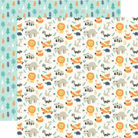 Echo Park - Hello Baby Boy Collection - 12 x 12 Double Sided Paper - Little Wild Ones