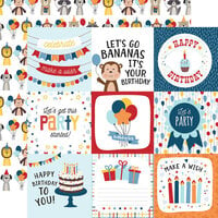 Echo Park - Birthday Boy Collection - 12 x 12 Double Sided Paper - 4 x 4 Journaling Cards