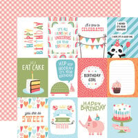 Echo Park - Birthday Girl Collection - 12 x 12 Double Sided Paper - 3 x 4 Journaling Cards