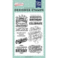 Echo Park - Birthday Salutations Collection - Clear Photopolymer Stamps - Birthday Wishes