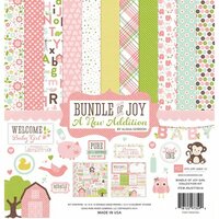 Echo Park - Bundle of Joy New Addition Collection - Girl - 12 x 12 Collection Kit