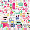 Echo Park - Best Summer Ever Collection - 12 x 12 Cardstock Stickers - Elements