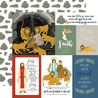 Echo Park - Bible Stories Collection - Daniel and the Lion's Den - 12 x 12 Double Sided Paper - Journaling Cards