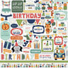 Echo Park - A Birthday Wish Boy Collection - 12 x 12 Cardstock Stickers - Elements