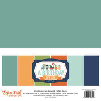 Echo Park - A Birthday Wish Boy Collection - 12 x 12 Paper Pack - Solids