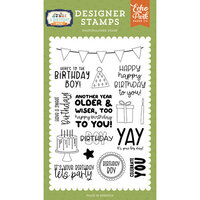 Echo Park - A Birthday Wish Boy Collection - Clear Photopolymer Stamps - Celebrate You