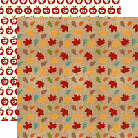 Echo Park - Celebrate Autumn Collection - 12 x 12 Double Sided Paper - Colored Leaves