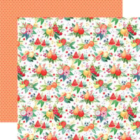 Carta Bella Paper - Fruit Stand Collection - 12 x 12 Double Sided Paper - Freshly Picked Bunches