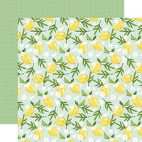 Carta Bella Paper - Fruit Stand Collection - 12 x 12 Double Sided Paper - Lovely Lemons