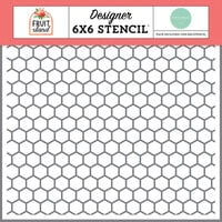 Carta Bella Paper - Fruit Stand Collection - 6 x 6 Stencils - Sweet As Honeycomb