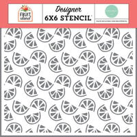Carta Bella Paper - Fruit Stand Collection - 6 x 6 Stencils - Freshly Sliced Fruit